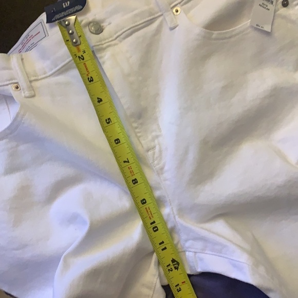 GAP White Girlfriend Mid Rise Size 33/16RS Regular Low Stretch Jeans / Denim - Picture 7 of 8